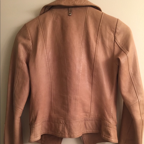 Mackage Kenya tan leather jacket from Aritzia - Picture 2 of 6
